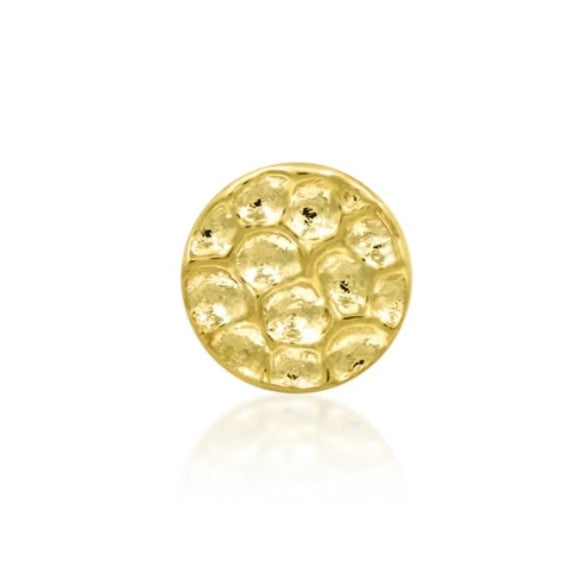 Junipurr - Hammered Disk - Gold - Threadless