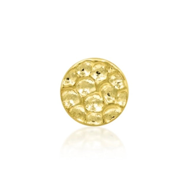 Junipurr - Hammered Disk - Gold - Threadless
