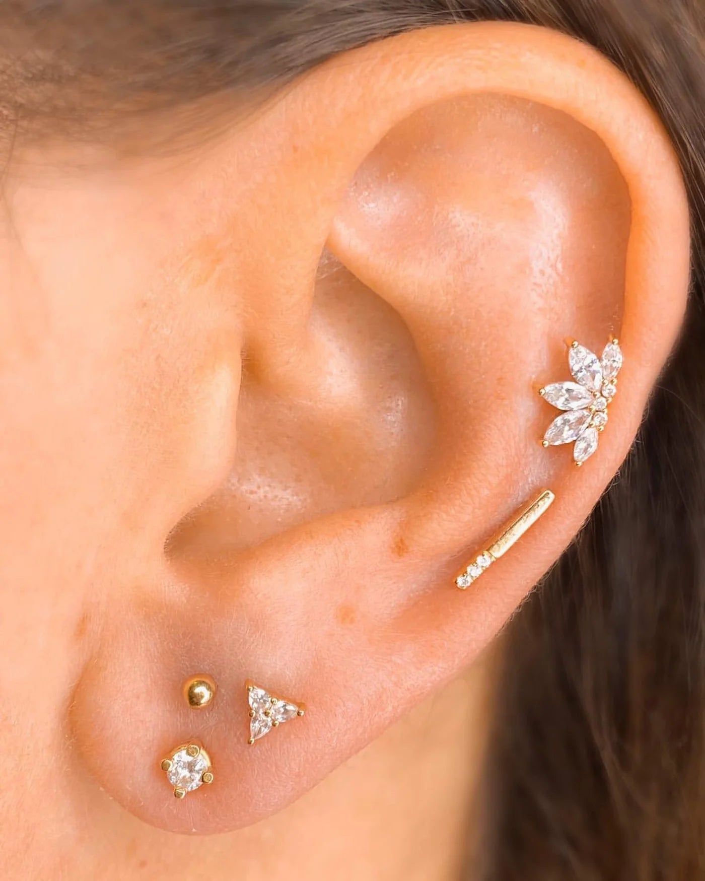 3 Little Pears - CZ - Threadless