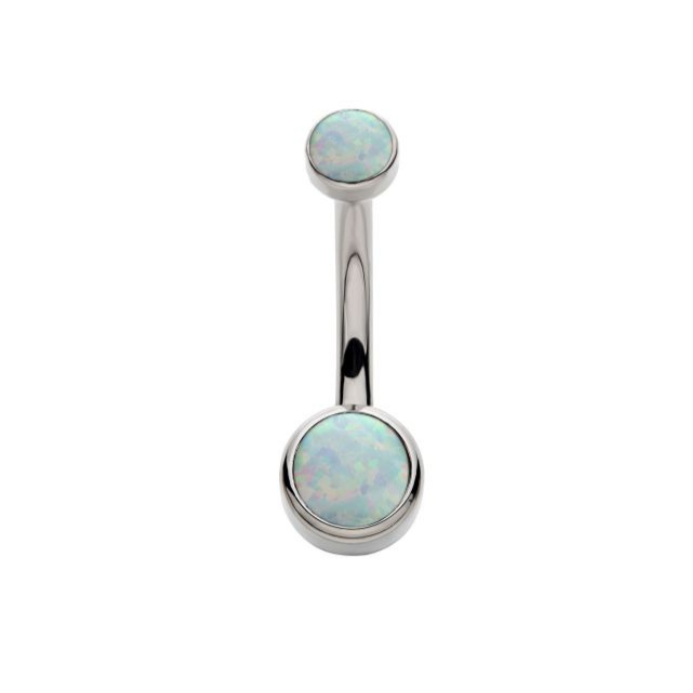 Internally Threaded Opal in Titanium