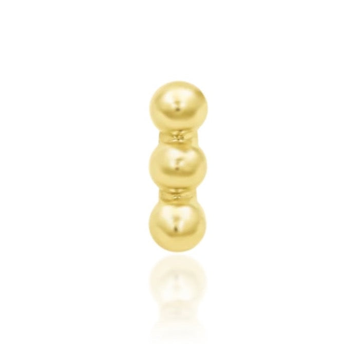 Junipurr - Beads of 3 - Gold - Threadless
