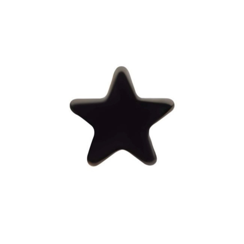 Star Press-fit Jewelry in Titanium Black PVD