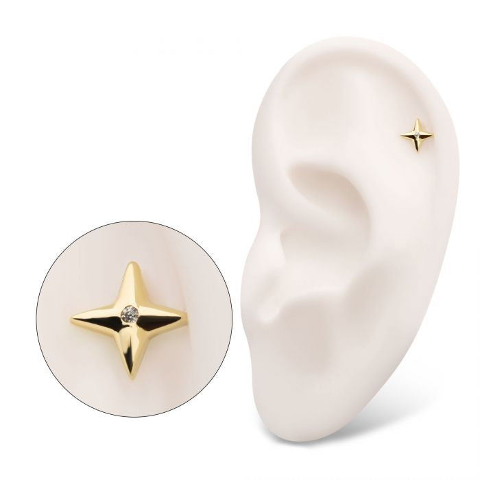 North Star Press-fit Jewelry in 14kt Gold