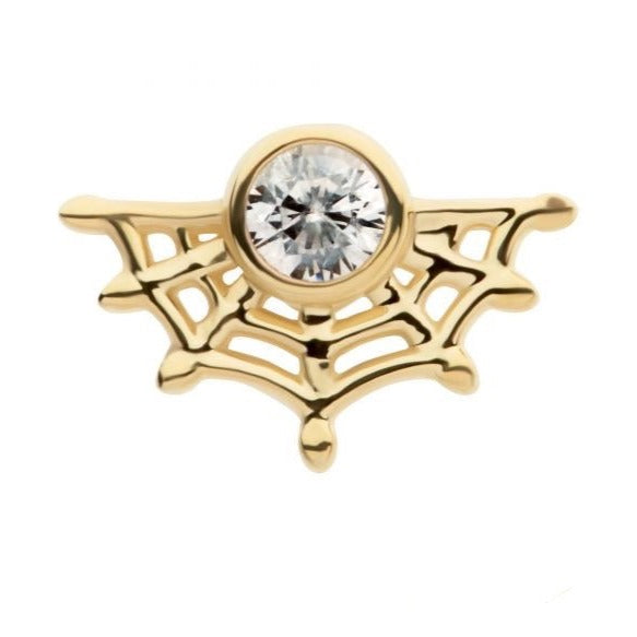 CZ Web Press-fit Jewelry in 14kt Gold