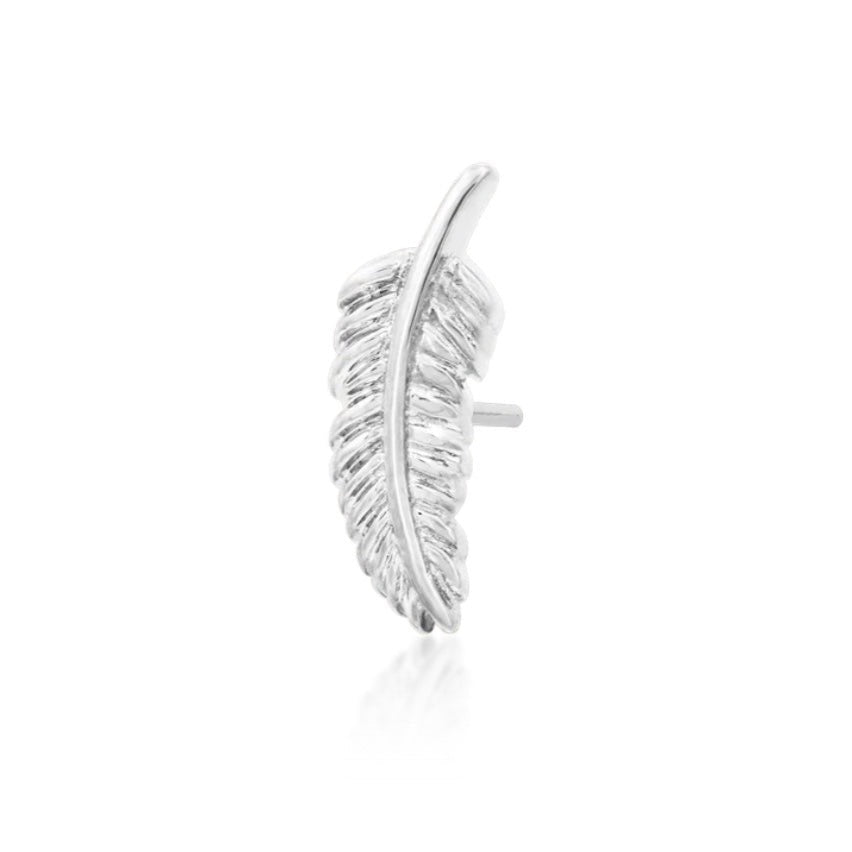 Gold Feather Quill (Left) Press-fit Jewelry in 14k Gold