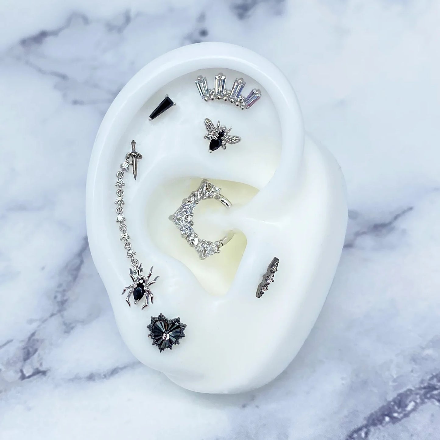 Bee Chic - Black Spinel - Threadless - Buddha Jewelry