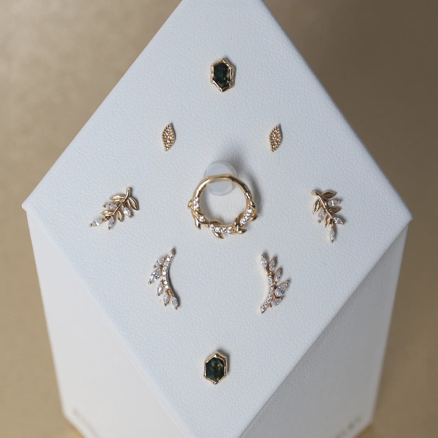 Growth - CZ - Threadless - Buddha Jewelry