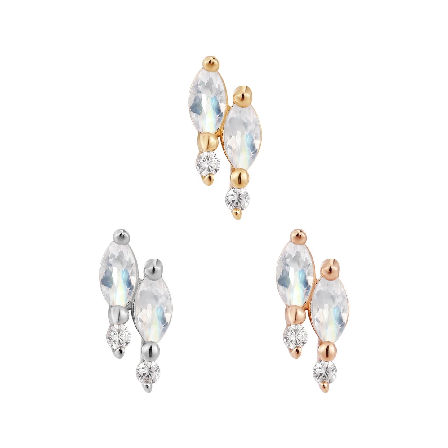 Dreamland - Rainbow Moonstone - Threadless - Buddha Jewelry