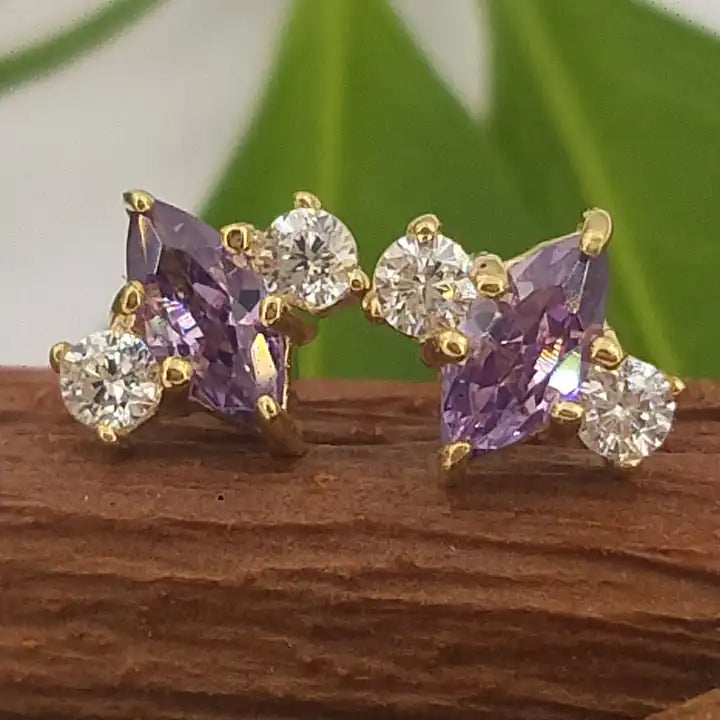 Double Prong Marquise Press-fit Jewelry in 14kt Gold