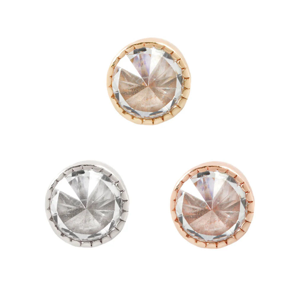 Migraine Reverse Set CZ - Threadless - Buddha Jewelry