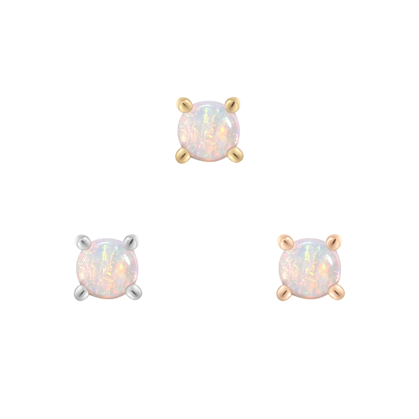 Opal Prong - Threadless - Buddha Jewelry