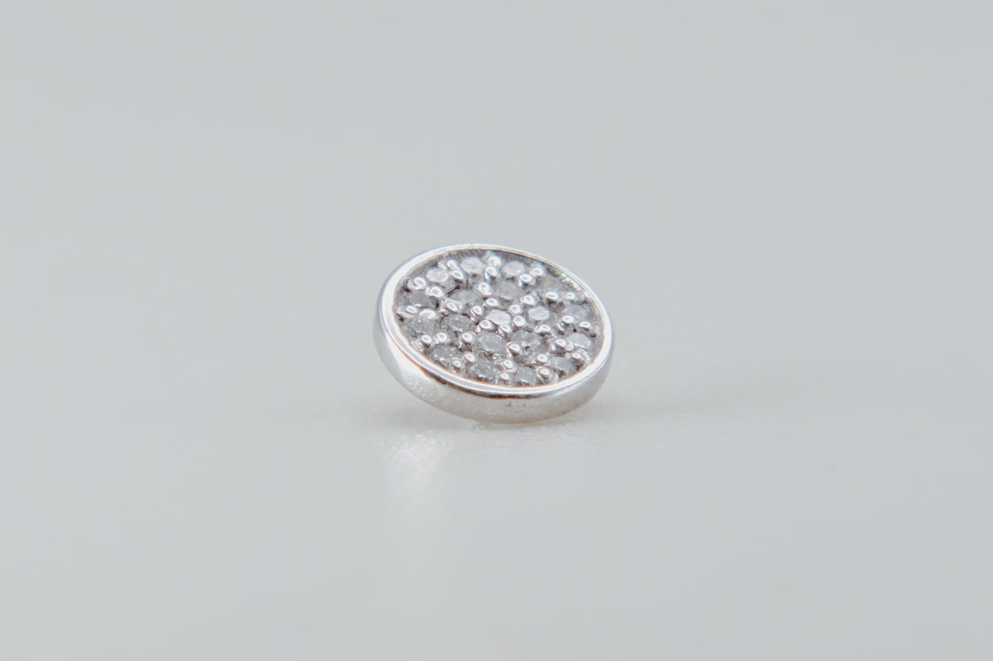 BVLA - Micro Pave 6.5mm - White Gold - Diamonds - Threaded