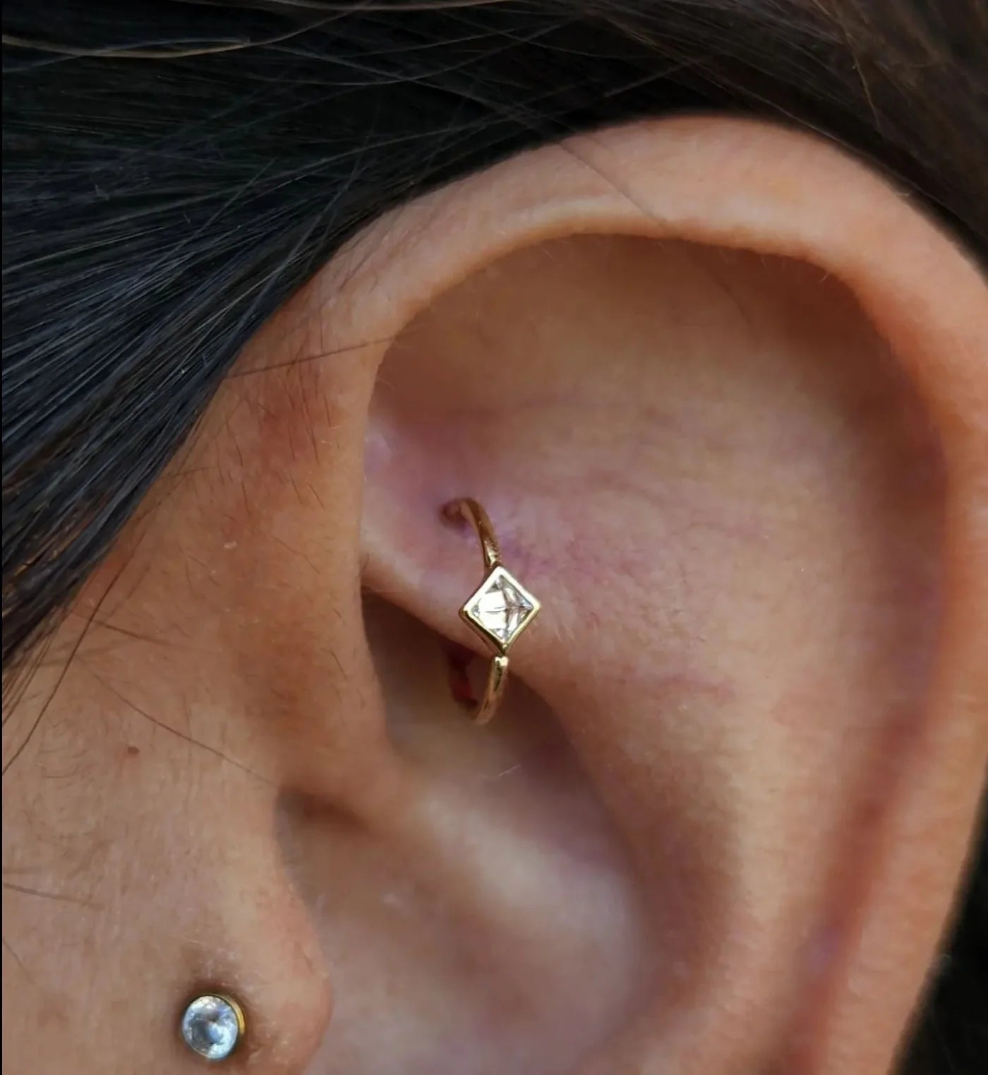 Mae - CZ - Seam Ring - Buddha Jewelry