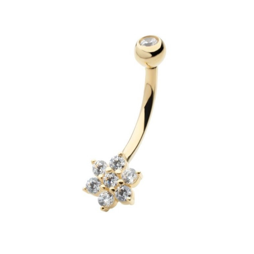 Internally Threaded Flower in 14kt Gold