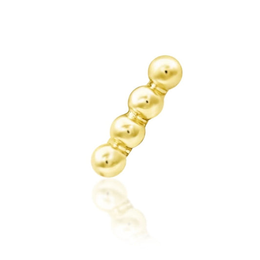 Junipurr - Beads-of-4 - Gold - Threadless
