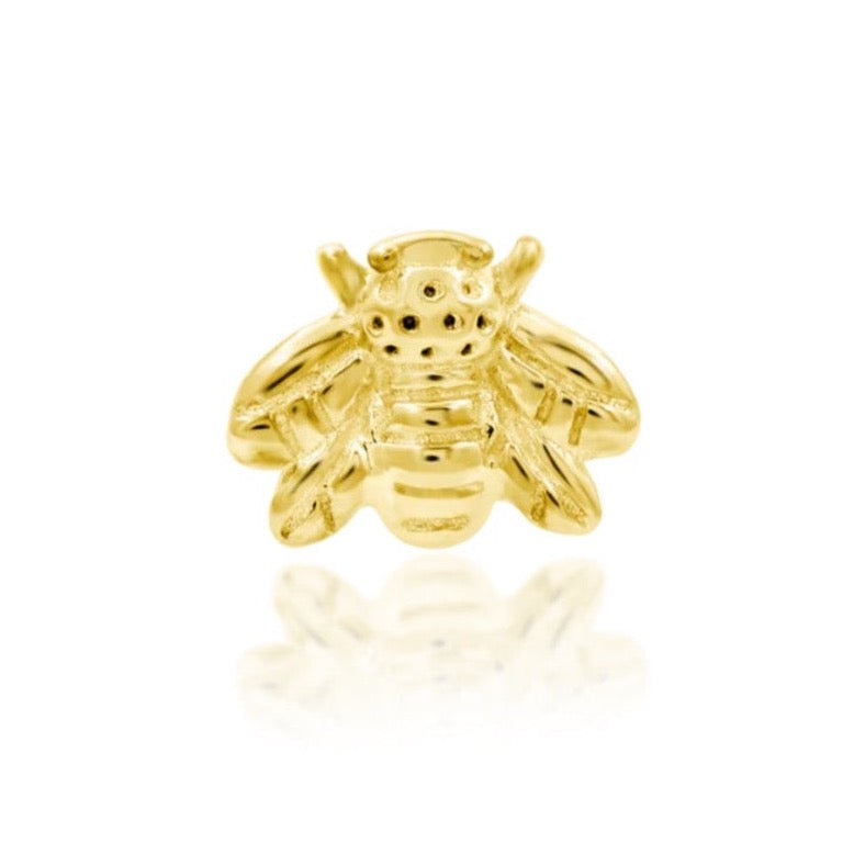 Mini Bee Press-fit Jewelry in 14k Gold