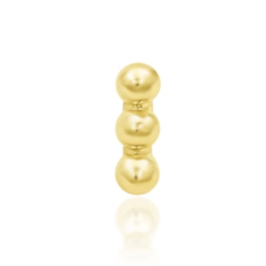 Junipurr - Beads of 3 - Gold - Threadless