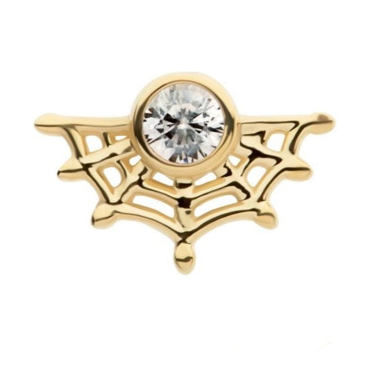 CZ Web Press-fit Jewelry in 14kt Gold