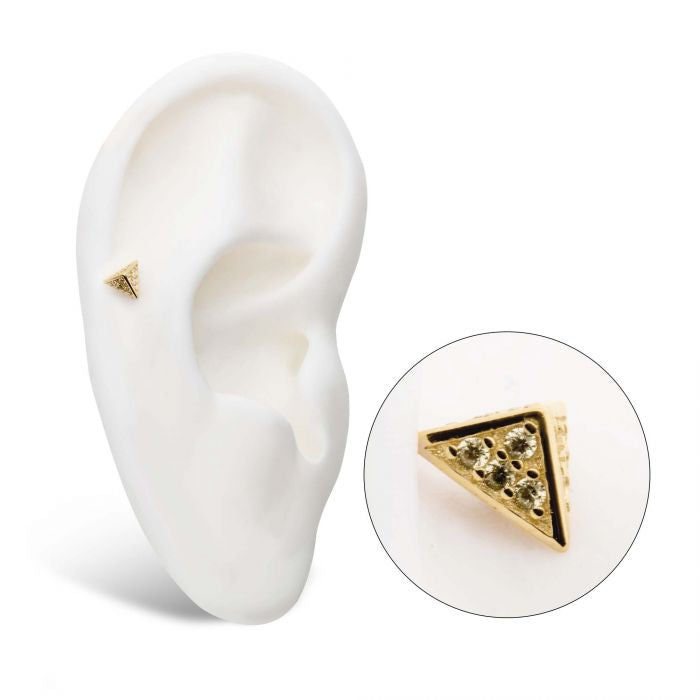 Pyramid Press-fit Jewelry in 14kt Gold