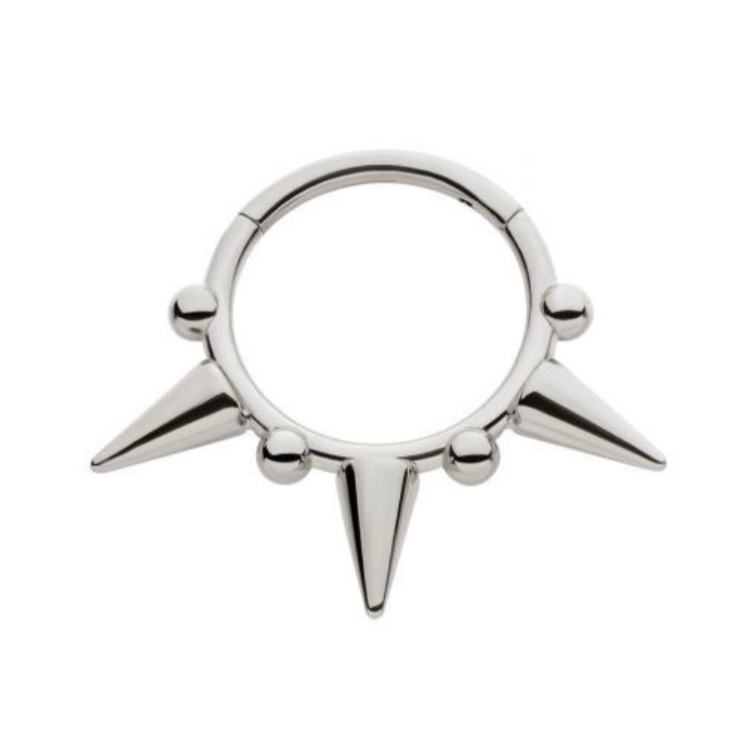 Studded Edge Clicker in Titanium