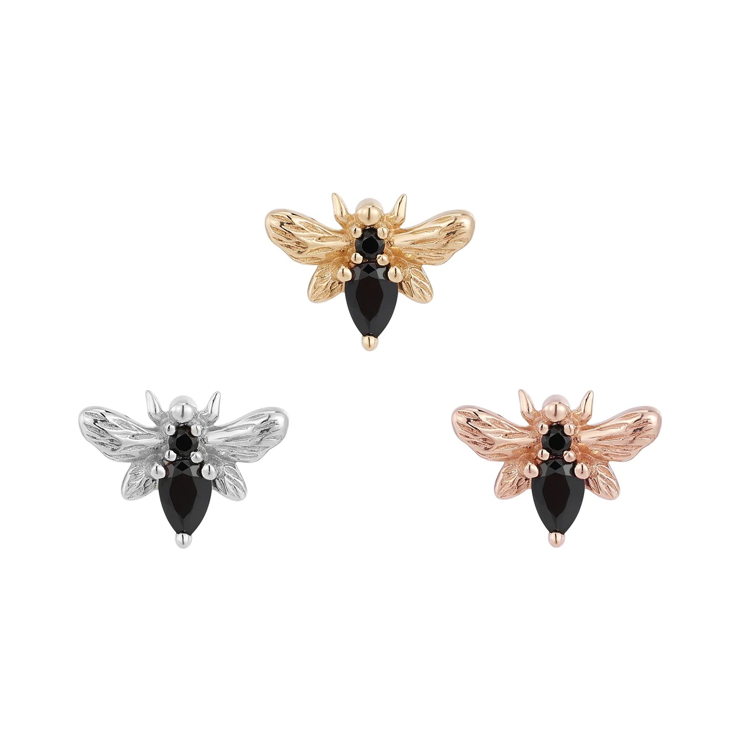 Bee Chic - Black Spinel - Threadless - Buddha Jewelry