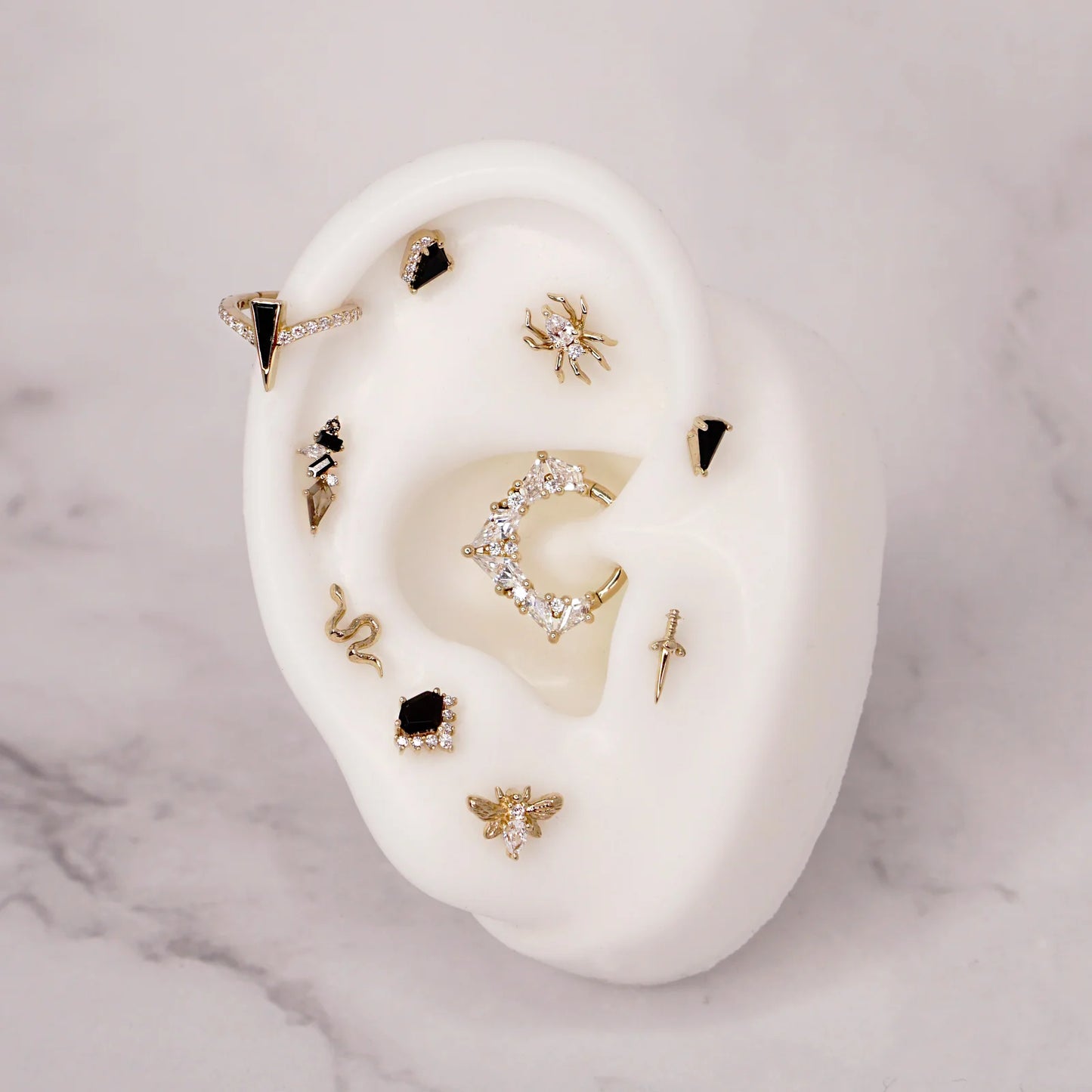Bee Chic - CZ - Threadless - Buddha Jewelry