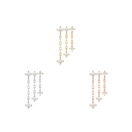 Cascade - CZ - Threadless - Buddha Jewelry