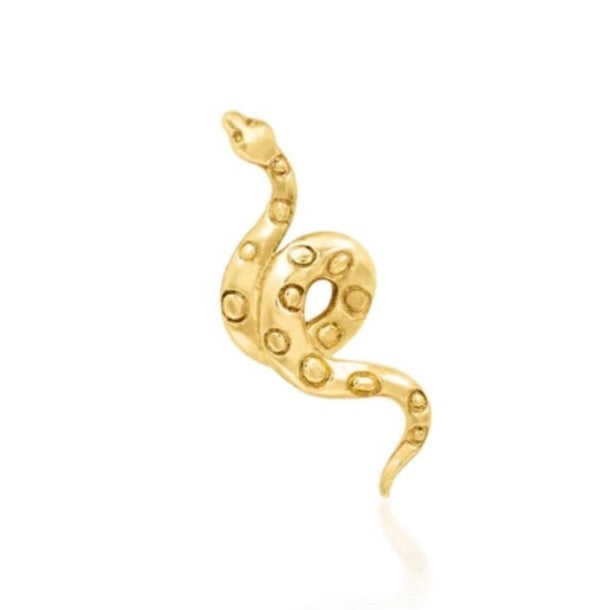 Textured Snake Press-fit Jewelry in 14k Gold