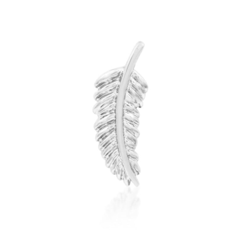 Gold Feather Quill (Left) Press-fit Jewelry in 14k Gold