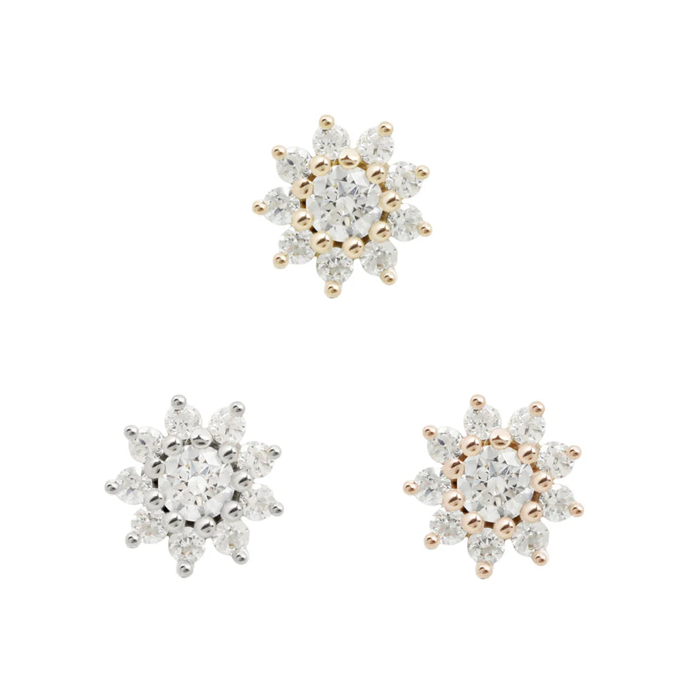 Eloise - CZ - Threadless - Buddha Jewelry