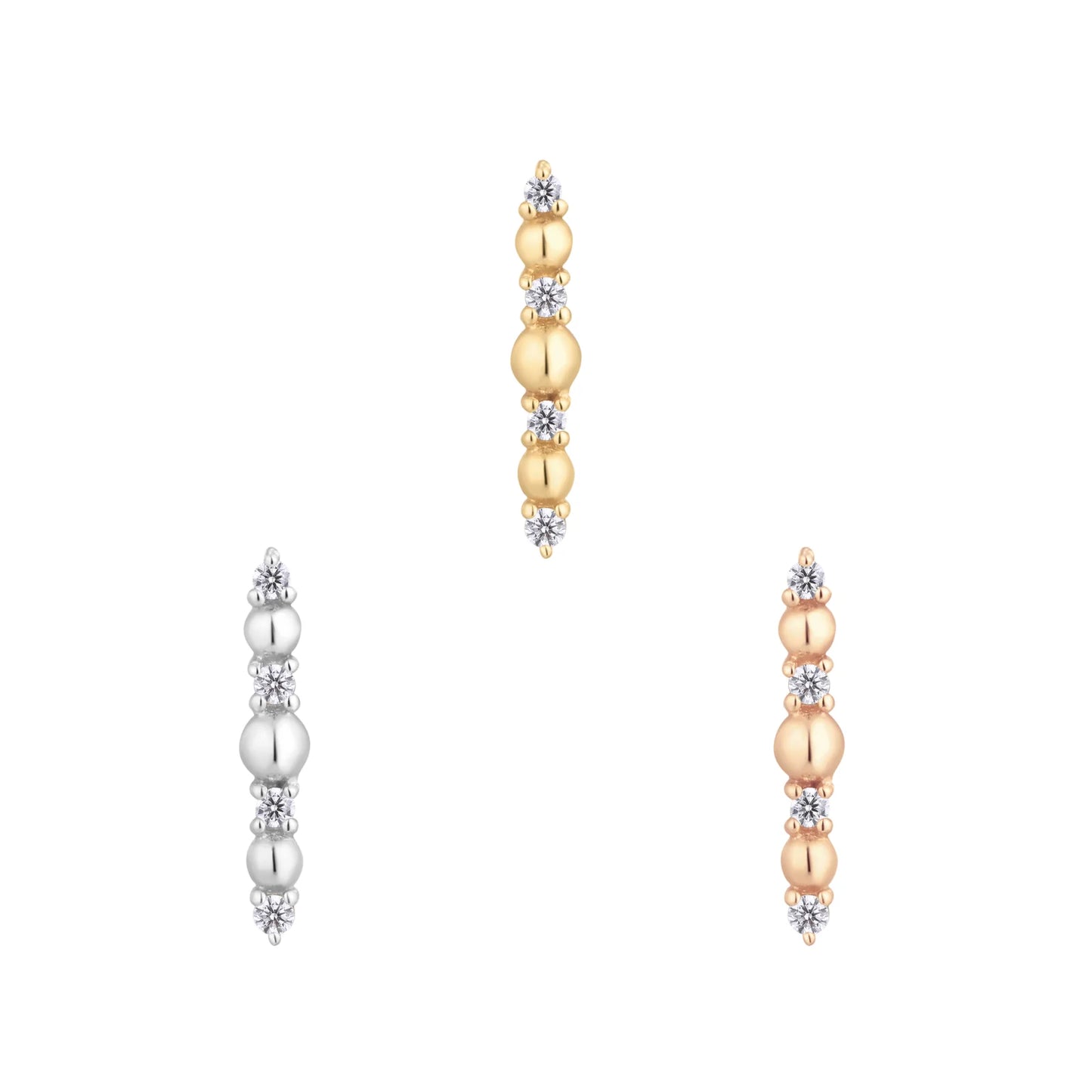 Chance - CZ - Threadless - Buddha Jewelry