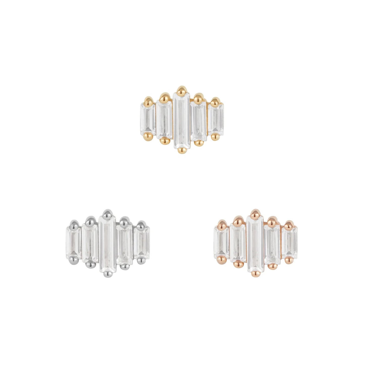 Evolution - CZ - Threadless - Buddha Jewelry