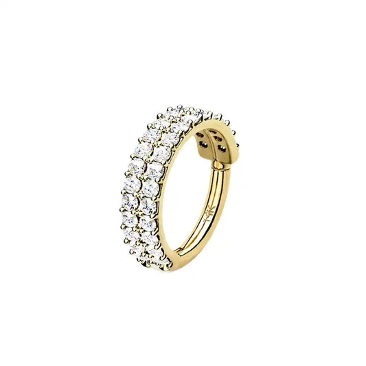 Double Row Eternity - 14kt Clicker