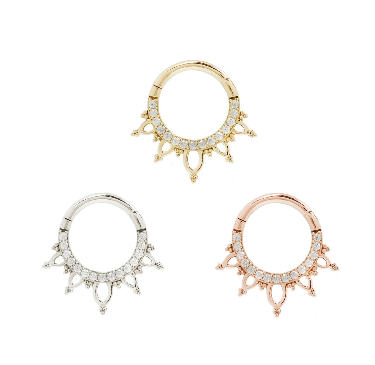 Indra - CZ - Clicker - Buddha Jewelry