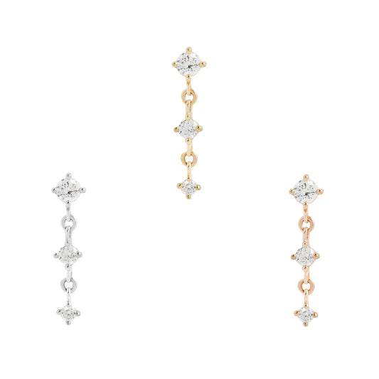 Kiera - CZ - Threadless - Buddha Jewelry