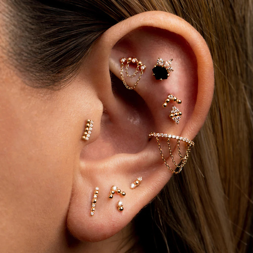 Crushing - CZ - Threadless - Buddha Jewelry