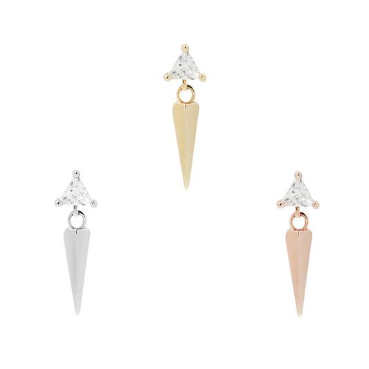 Saint - CZ - Threadless - Buddha Jewelry