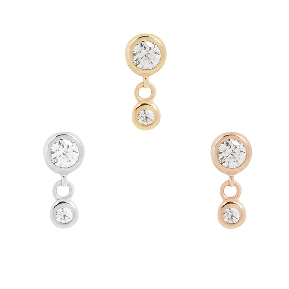 Sutton - CZ - Threadless - Buddha Jewelry