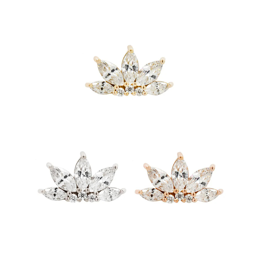 Valentina - CZ - Threadless - Buddha Jewelry