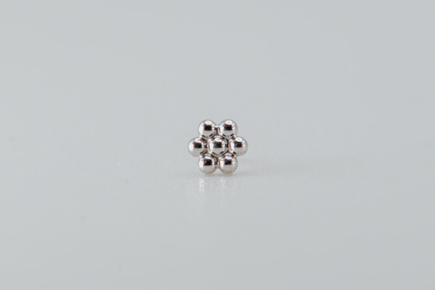 BVLA - Bead Flower Cluster - Threadless- Yellow & White Gold