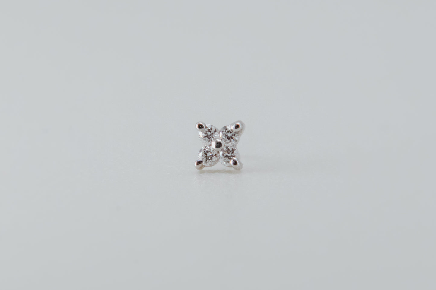 BVLA - Quad Prong Cluster - White Gold - Diamonds