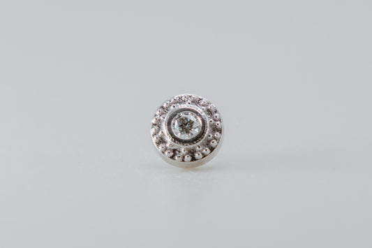 BVLA - Tiny Nanda - White Gold - Diamond - Threadless