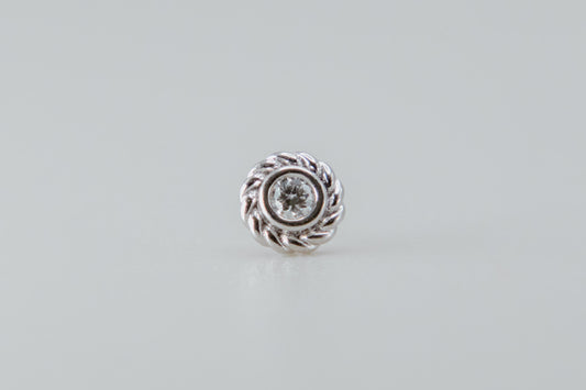 BVLA - Mini Raine - White Gold - Diamond - Threadless