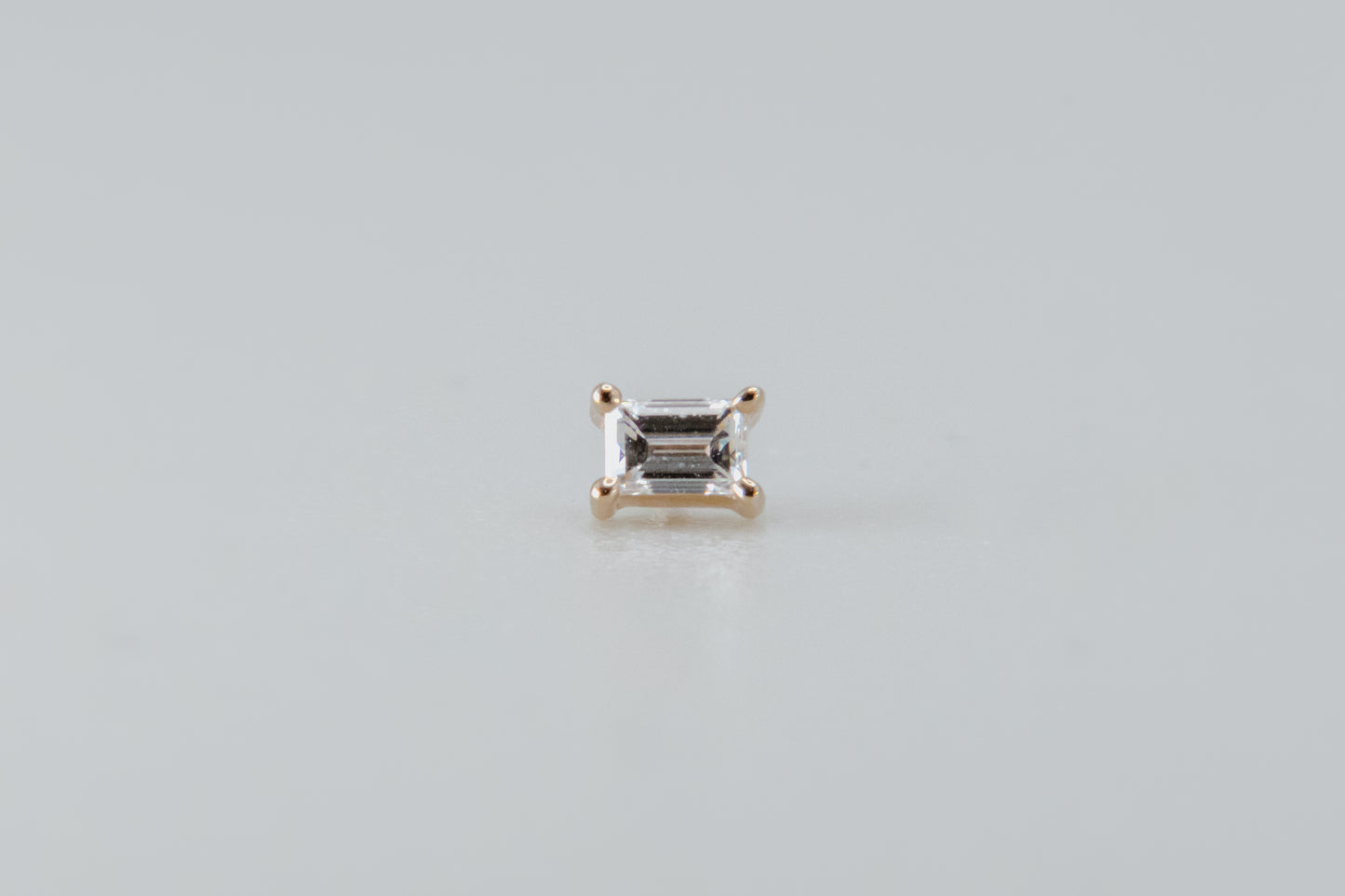 BVLA - Baguette Prong - Yellow Gold - Diamond - Threaded