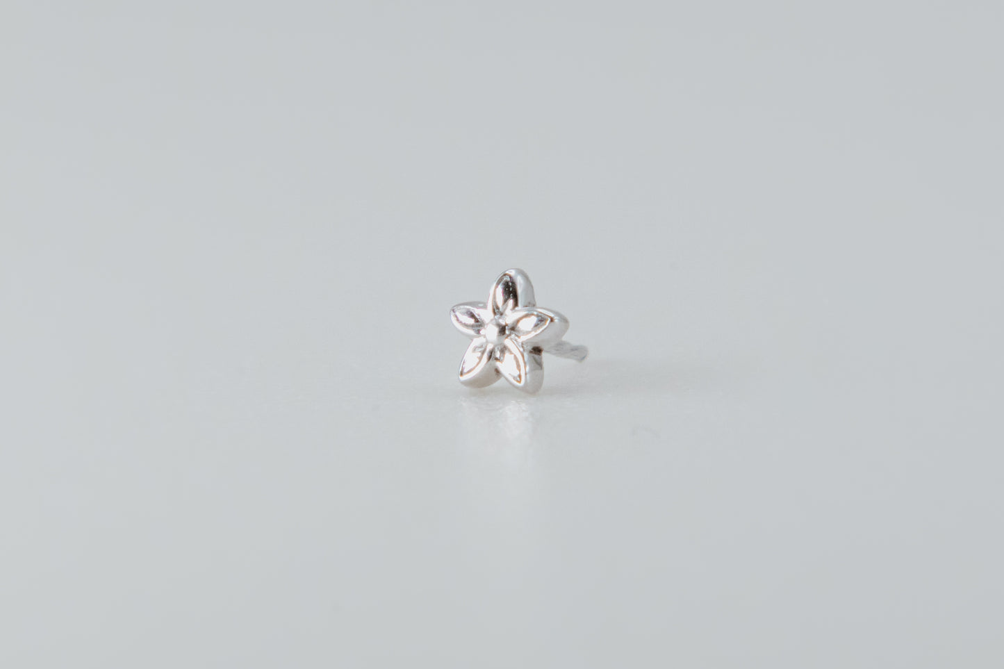 BVLA-Tiny Hibiscus-White Gold-Threadless