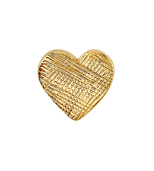 BVLA - Florentine Heart - Yellow Gold - Threadless